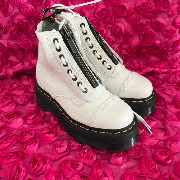 SINCLAIR MILLED NAPPA LEATHER PLATFORM BOOTS - Picture 4 of 13